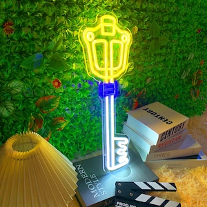 Kingdom Hearts Keyblade Neon Sign, Custom Led Light, Game Room Decor, Keyblade Replicas, Led Logo Sign, Kingdom Key, Kingdom Hearts