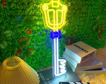Kingdom Hearts Keyblade Neon Sign, Custom Led Light, Game Room Decor, Keyblade Replicas, Led Logo Sign, Kingdom Key, Kingdom Hearts