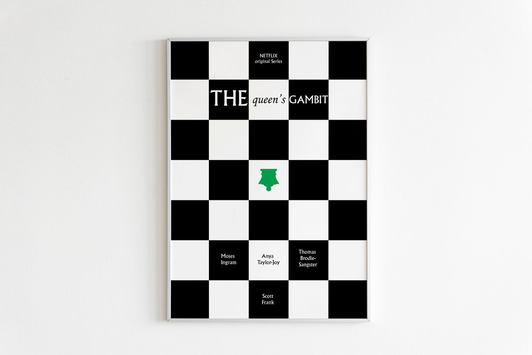 The Queen's Gambit Minimalist Poster Printable Art - Etsy
