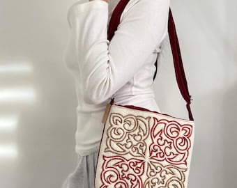 カザフスタン刺繍トートバッグ - Etsy 日本