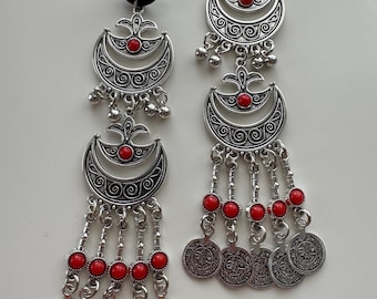 Accessoires etnische haarelastiekjes: Kazachs Kirgizisch Silk Road-ontwerp