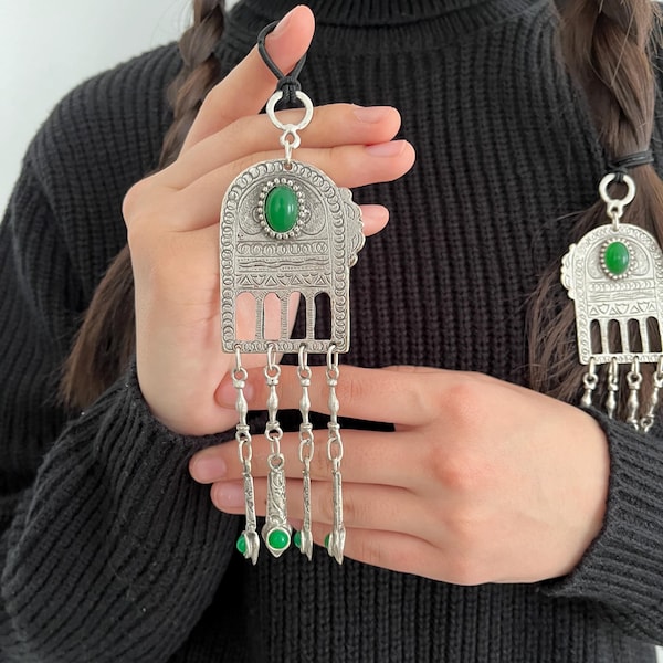 Kazakh Silk Road Hair Sholpy Shash Bau: Ethnic Hair Accessories