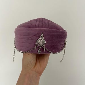 Kids Takia- Kazakh, Kyrgyz, Stylish Hat Special Gift Girls Outstanding Look Traditional Hat Ethnic Ornaments Silk Road Design Central Asia