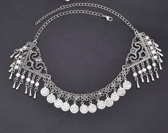 Kazachs Kirgizisch Afghaans Centraal-Azië Etnisch Antieke Retro Boho Handgemaakte Turquoise hoofddeksels accessoires "Shekelik" Cadeau Moeder Hanger