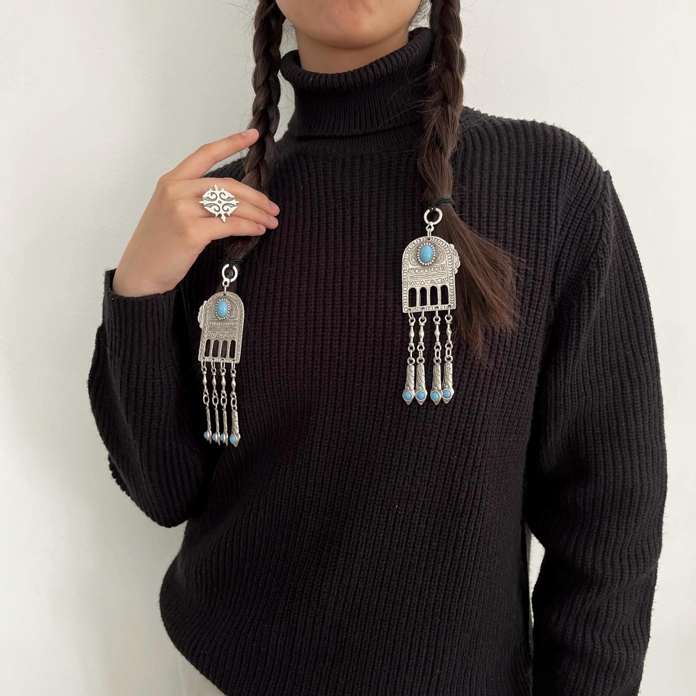 Kazakh Kyrgyz Sholpy Shash Bau: Silk Road Hair Accessories - Etsy