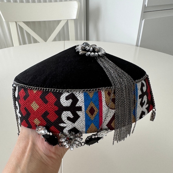 Takia- Kazakh, Kyrgyz, Stylish Hat Special Gift Mom & Girls