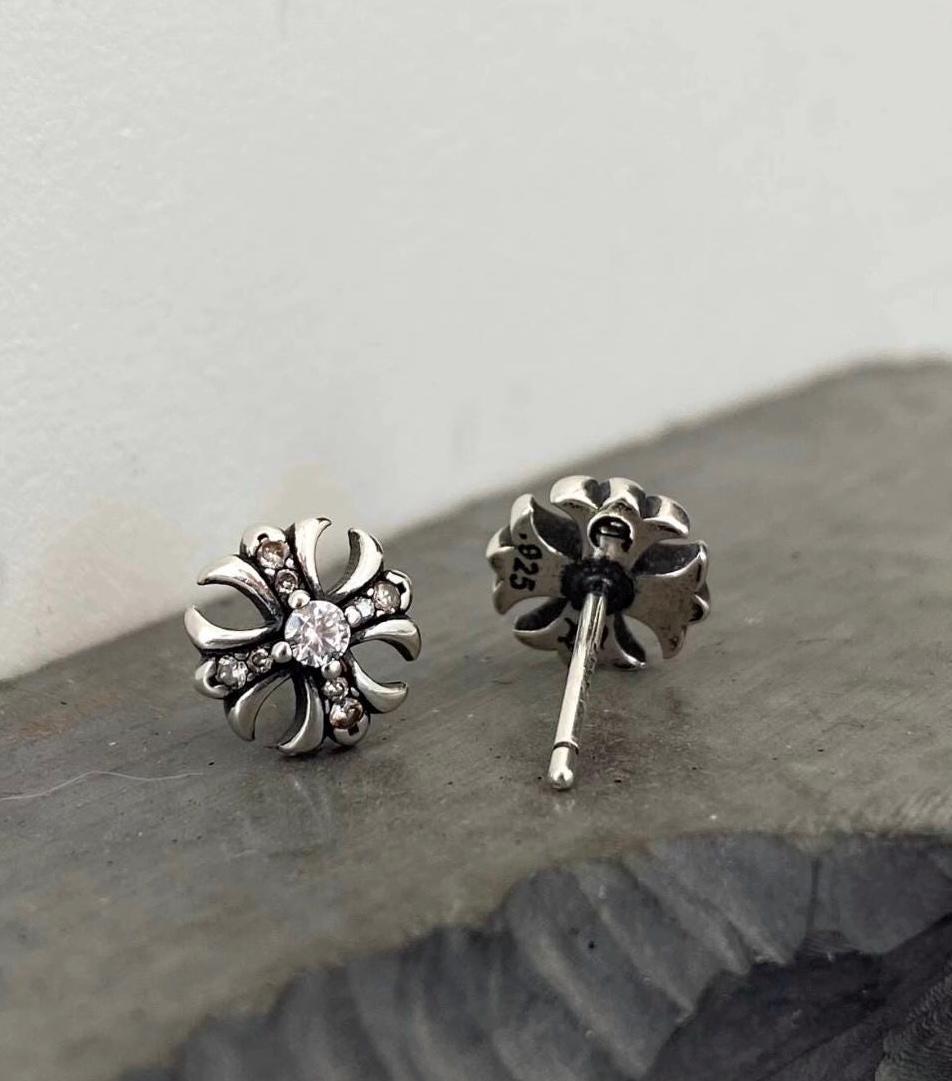 Hearts Cross Earrings Chrome Hearts Earring Chrome Hearts Medium