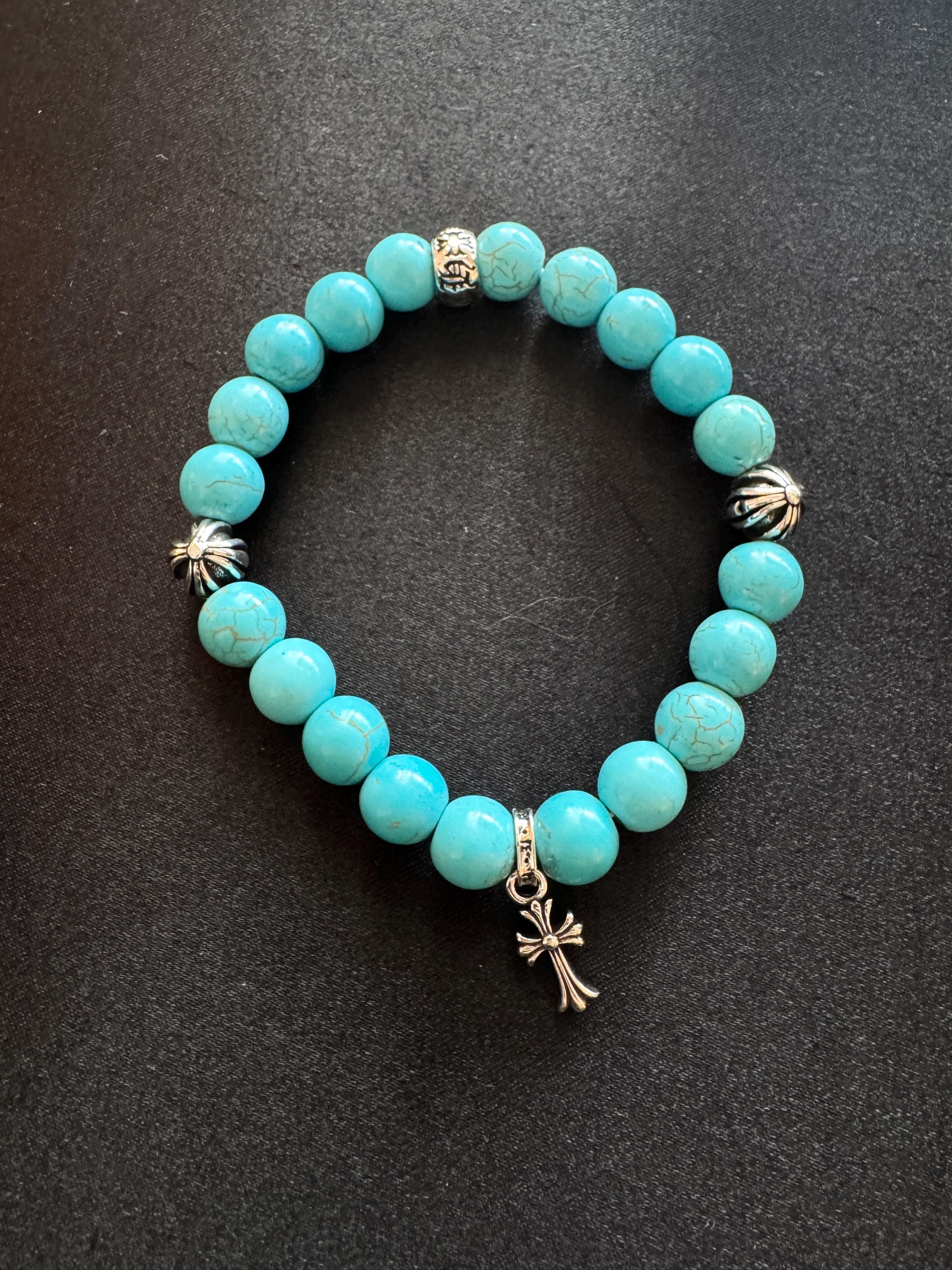 Chrome Hearts Bracelet Beaded - Etsy Chrome Hearts Bracelet Beaded - Etsy