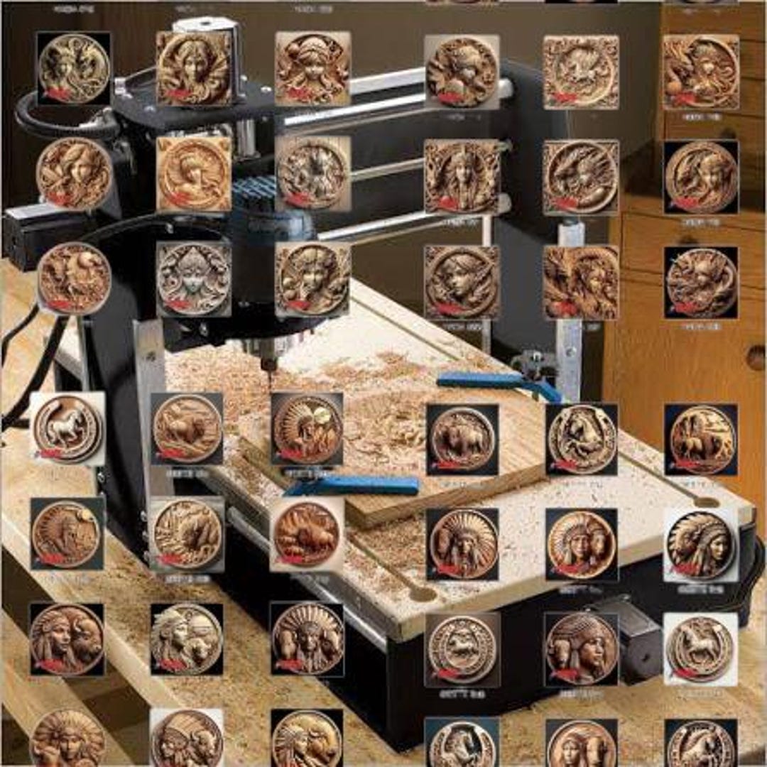 1000+ MEGA BUNDLE CNC Files for Router Machines, Cnc Stl Files Pack, 3D ...