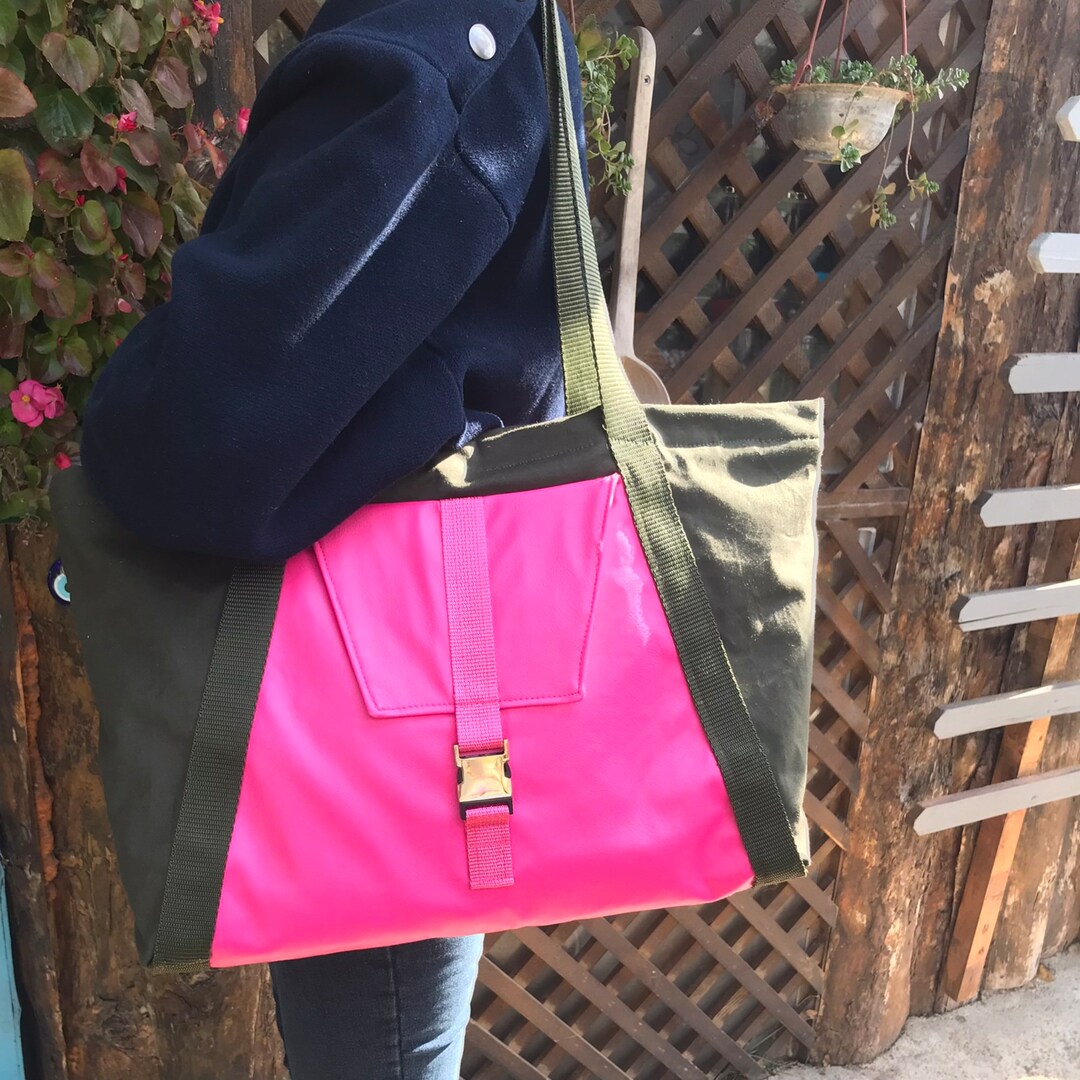 Design Tote Bag Faux Leather Shoulder Bag Etsy