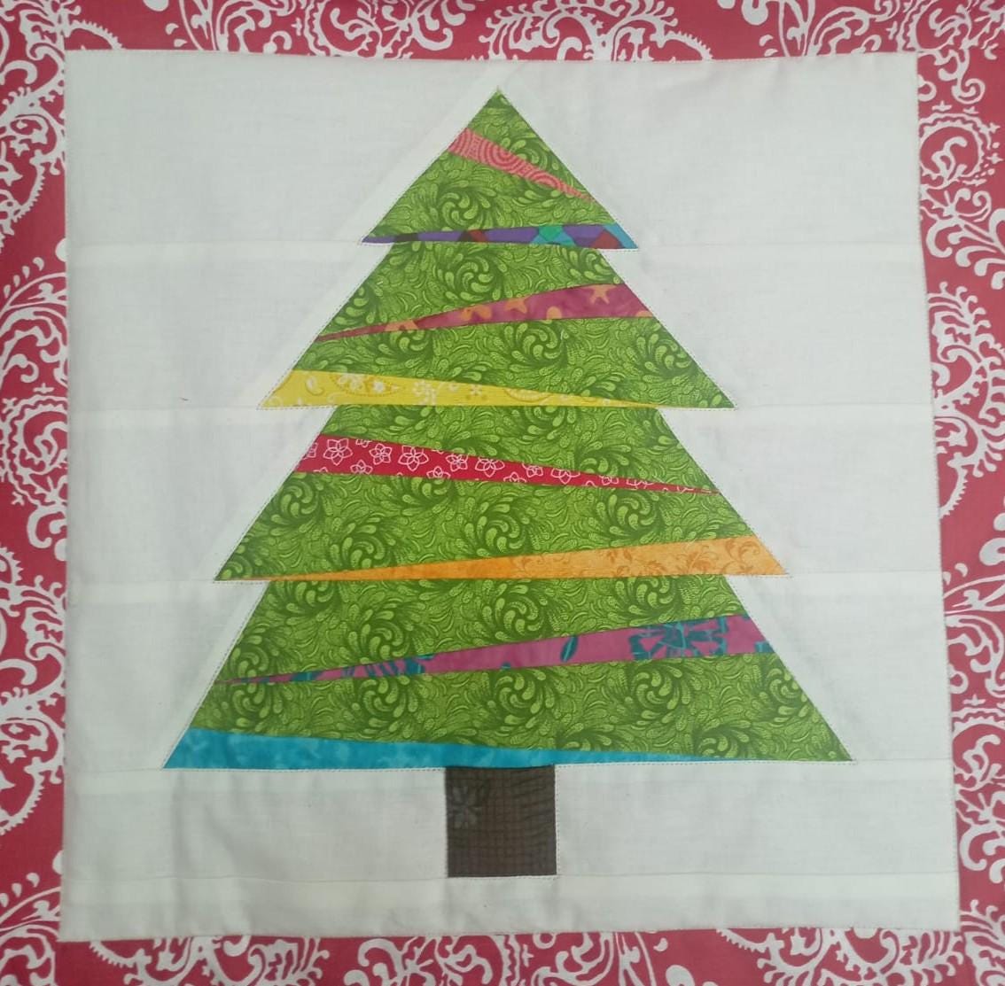 Tree Paper Piecing Christmas Tree Foundation Paper Piecing Pattern - Etsy