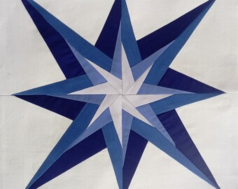 Star Burst Foundation Paper Piecing Pattern for Beginners
