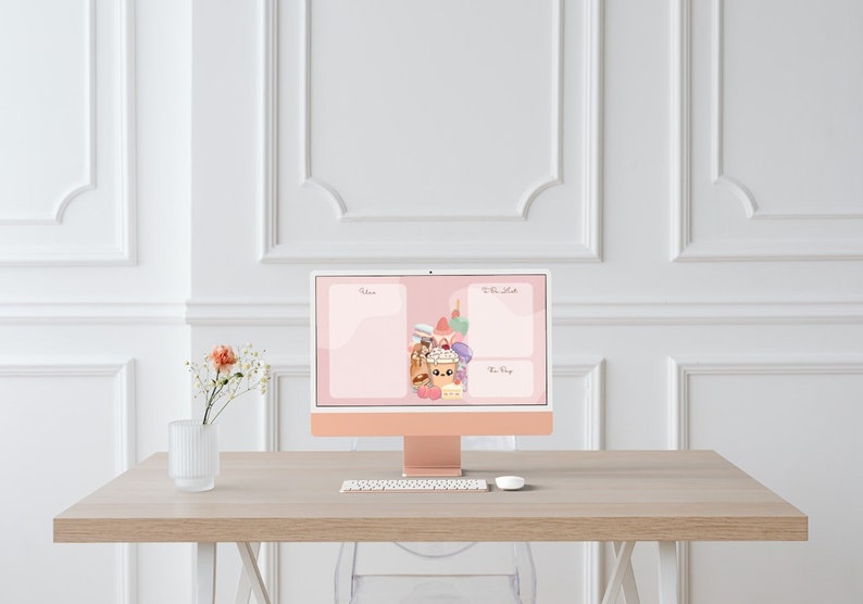 Kawaii Cute Desktop Wallpaper Computer Background Instant Download ...