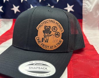 Pest control protecting homes one pest at a timeRichardson 112/yupoong hat blue collar gift for him  birthday fathers day Christmas