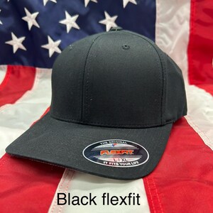 Personalized Hunting Hat for Dad Bow Hunter Snapback with Engraved Leather Patch Custom Richardson 112 Yupoong Gift for Him outdoorsman gift black flexfit L/XL