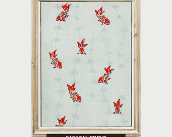 Vintage Japanese Fish Illustration | Fish Wall Art Print | Fish Pattern