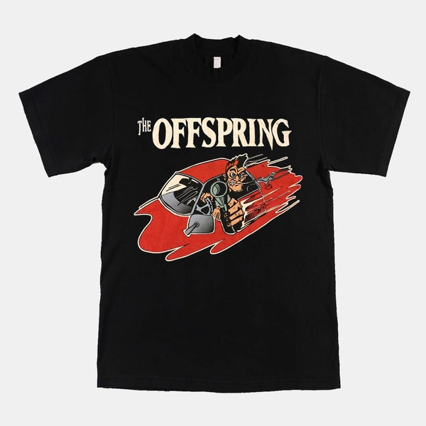 Vintage 90s The Offspring Punk Rock Band Tour Black Unisex T-Shirt