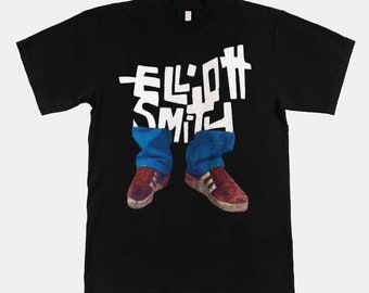 Vintage Elliott Smith Geschenk für Fan Schwarzes Unisex T-Shirt