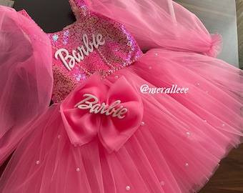 Hot Pink Birthday Tutu Dress, Pink Princess Birthday Outfit, Girl Birthday Dress, Photoshoot Outfit, Photoshoot Dress, hot pink