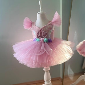 Strap Mermaid Dresses, Mermaid Party Dress, Mermaid Costume, mermaid Dress, Ariel Dress, Special Occasion, First Birthday Dress