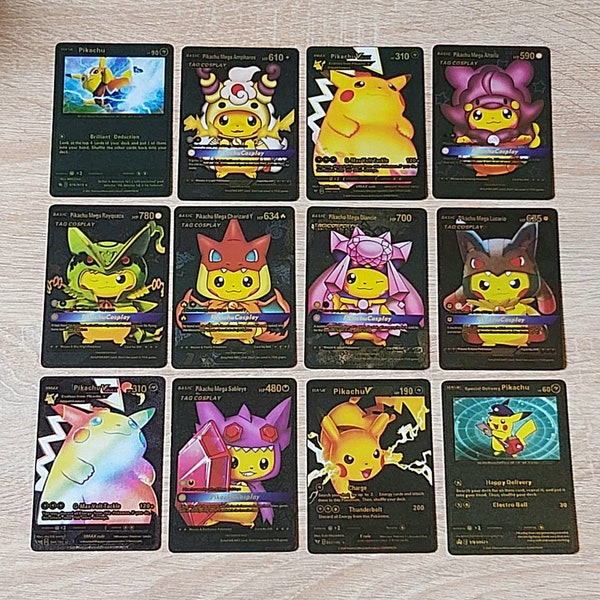 Pikachu Mega Altaria Gold Etsy