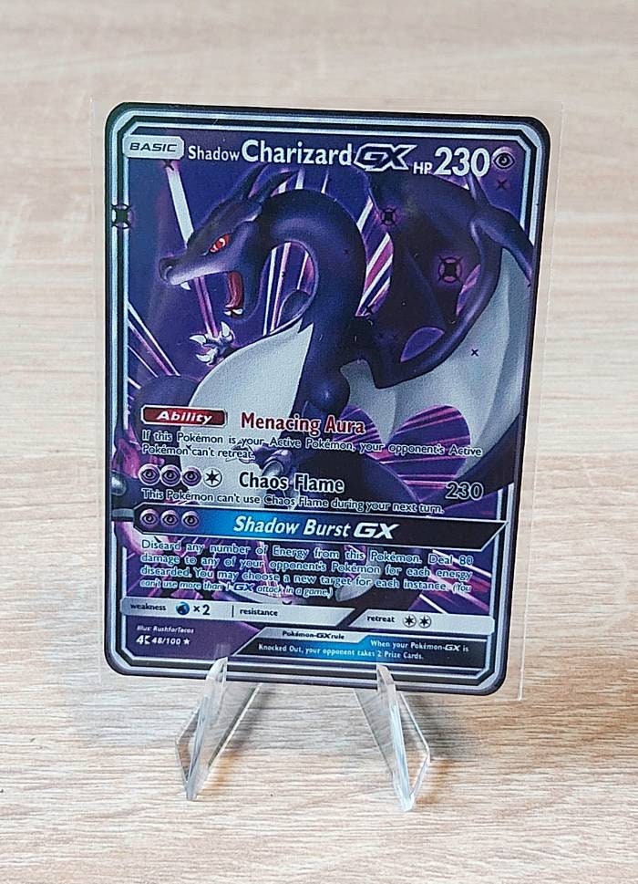 Shadow Lugia ho oh gx charizard gx ex vmax v Pokémon card Orica holographic  Pikachu Pokemon celestial lights custom made