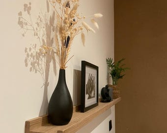 Mensola per quadri, rovere naturale, mensola da parete, mensola per quadri di alta qualità, mensola decorativa, in diverse lunghezze, realizzata a mano in Germania