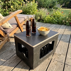 Fritz-Kola Bank & Kasten-Deckel - Hexagon-Auflage für Getränkekästen - Sitzbank Biergarnitur Camping Festival Garten