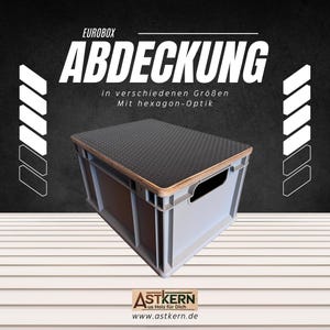Hochwertiger Eurobox-Deckel aus Holz · mehr als nur eine Abdeckung!