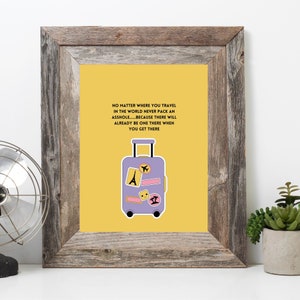 Never Pack Funny Motivational Affirmation Printable Wall Art | Gift for Positivity Motivational and Self-Care