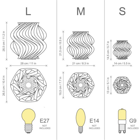 Fractal Wave Lamp - Organic 3D Printed Table Lamp With Blue Fractal Wave Lamp - Organic 3D Printed Table Lamp With Blue