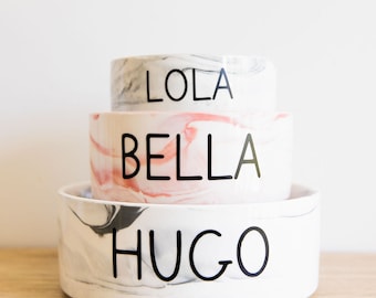 Personalised Ceramic Marble Bowl