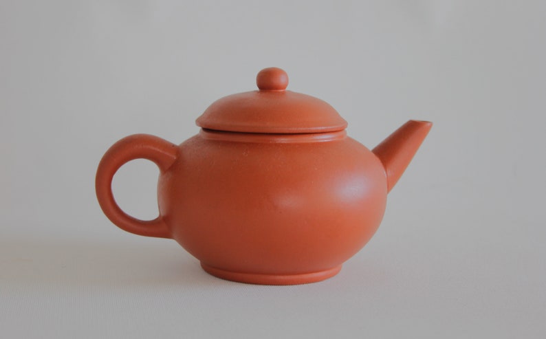 Yixing Chinese Clay Teapot, Small Vintage Pottery Teapot, Fall Cozy Home Decor, Gifts for Tea Lovers, Tea Gift Ideas, Chinese Teaware, Retro image 4