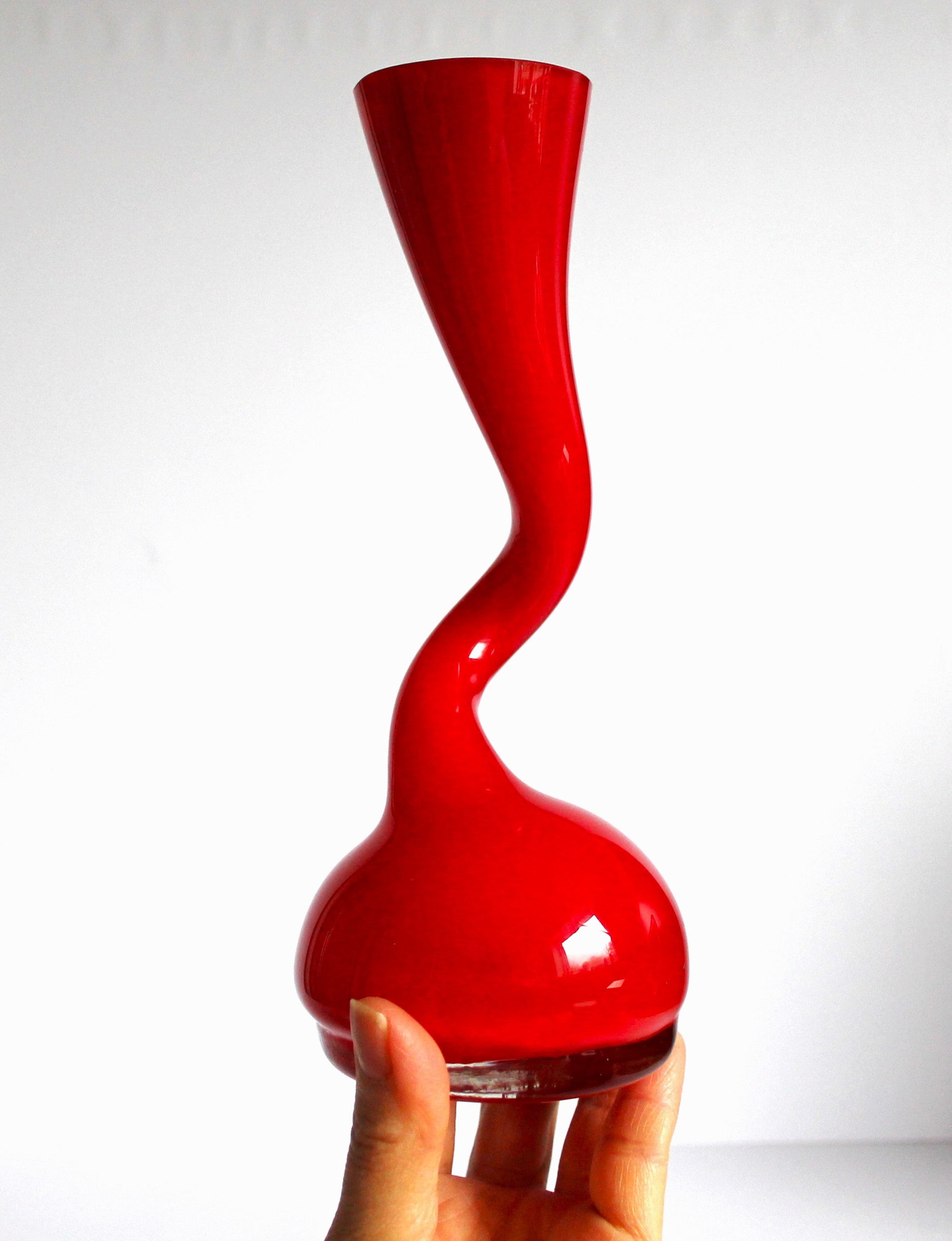 Normann Copenhagen Red Glass Swing Vases Vintage Red Glass Etsy