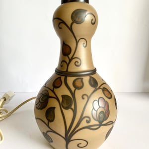 Lauritz Hjorth 1930s Ceramic Lamp, Danish Vintage Decor, Table Lighting, Scandinavian Home Accessories, Art Nouveau Style, Gift Ideas, 1930s
