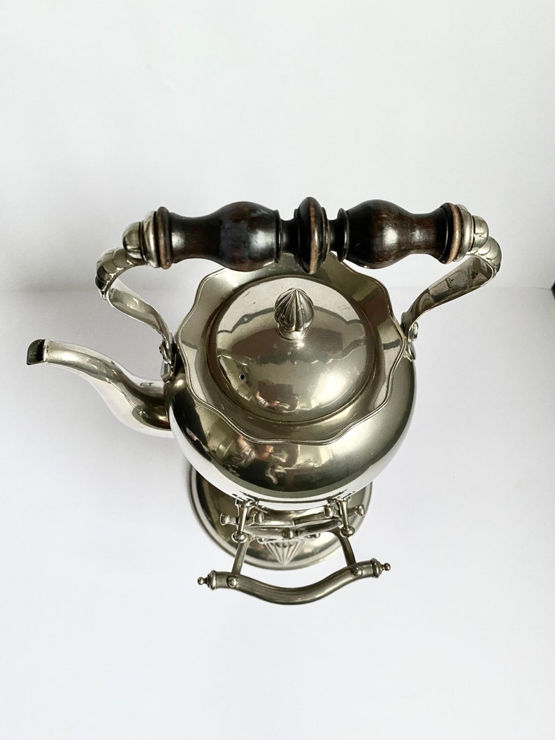 Danish Tilting Tea Kettle Vintage Teapot on Warming Stand Etsy UK