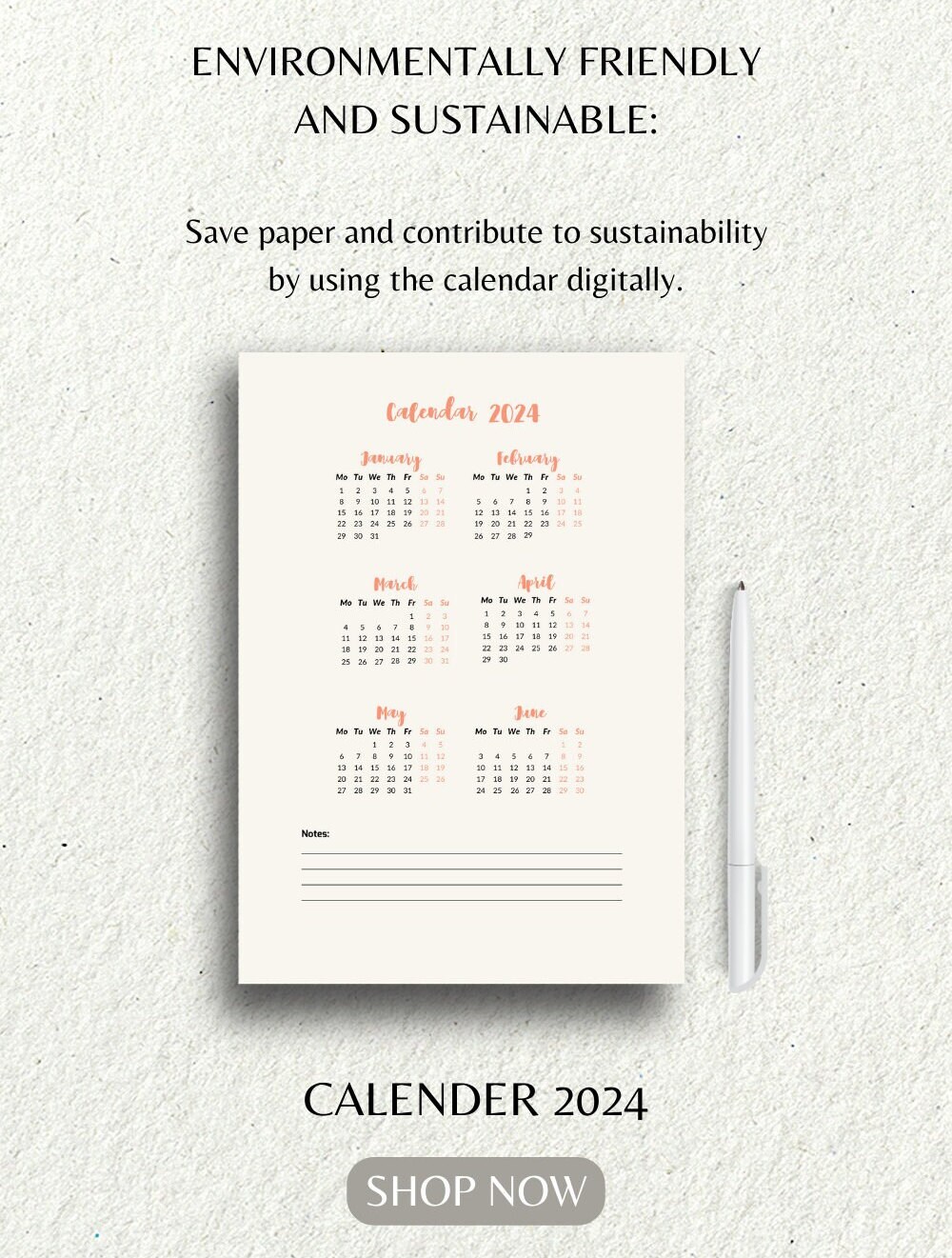 Calendar Planner 2024 & Calendar Printable and 2024 Calendar Etsy