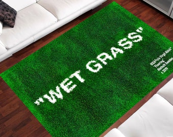 Wet Grass Wet Grass Rug Wetgrass Wet Grass Pattern Rug - Etsy