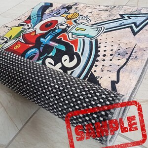 Graffiti,graffiti Rug, Unique Rug,living Room,colorful Rugs,abstract ...