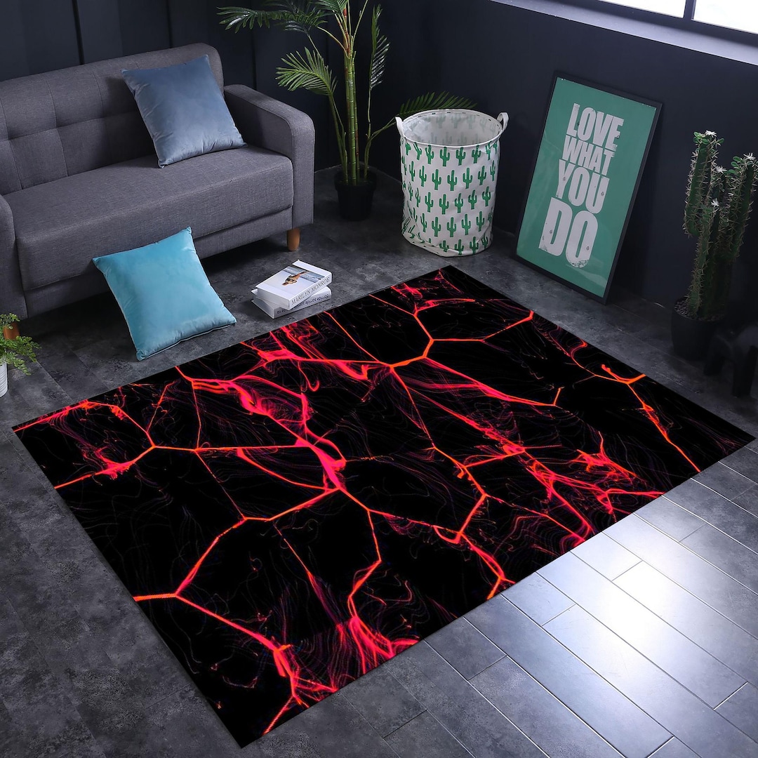 Gaming Room Rug, Esport Rug, Neon Look Rug, Colorful Rug, Gamer Rug, Purple Rug, Shining Rug