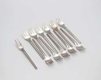 Cake fork set silver edition Frigast Plate Denmark