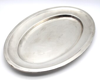 Serving platter silver-plated Saxon metalwork factory Aug. Wellner 1924