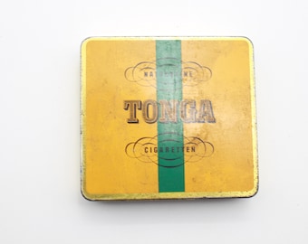 Tonga cigarette tin tin can
