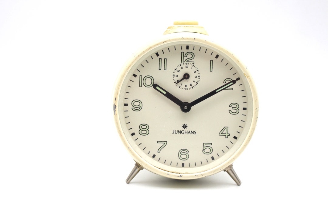 Very Old Alarm Clock With Luminous Digits Junghans Works Etsy