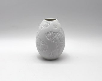 white AK Alboth Kaiser vase biscuit porcelain biscuit vase porcelain vase flower vase porcelain vase H approx. 17 cm
