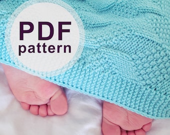 Knitting pattern Baby Blanket / Baby Blanket / Knitted Blanket / Baby Knitting pattern / PDF pattern
