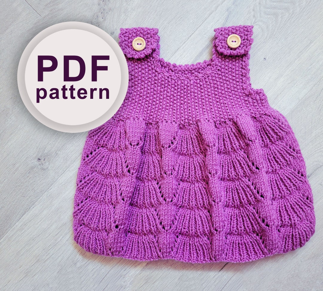Knitting Pattern Baby Dress / Baby Dress / Knitted Dress / Baby Knitting Pattern / PDF Pattern 0