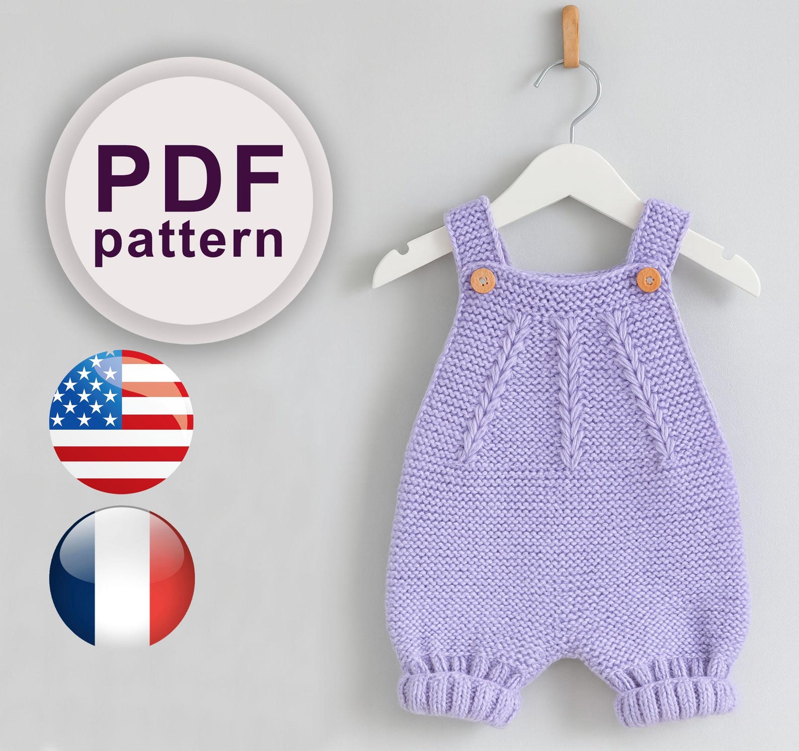Baby Romper Knitting Pattern PDF, DIY Handmade Romper Tutorial, Knit ...
