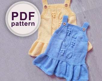 Knitting pattern baby dress / Baby Dress / Knitted dress / Baby Knitting pattern / PDF pattern