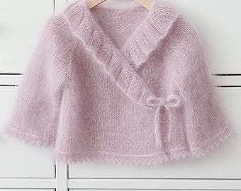 Breipatroon babyjasje, breipatroon babyjasje meisje, pdf-breipatroon, breipatroon babyjasje voor baby&#39;s